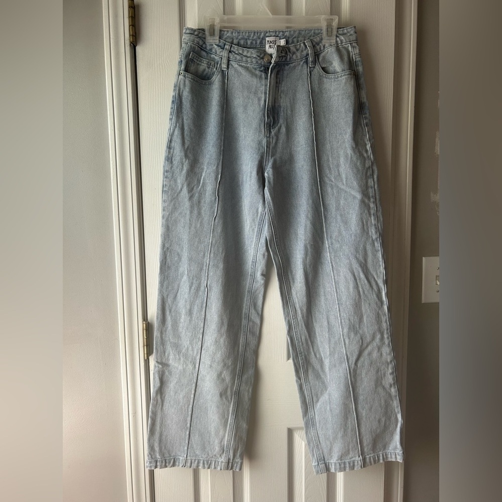 Princess Polly Blue Wide Leg Jeans